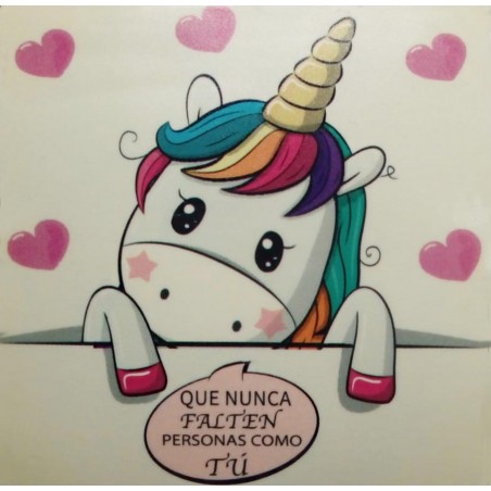 Adesivo di Unicorno con Messaggio Ispiratore e Incantevole per i Tuoi Eventi