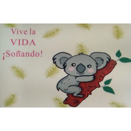 Adesivo koala 7 5 x 5 cm