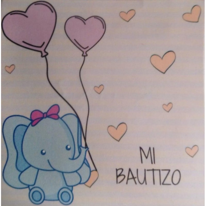 Adesivo elefante battesimo