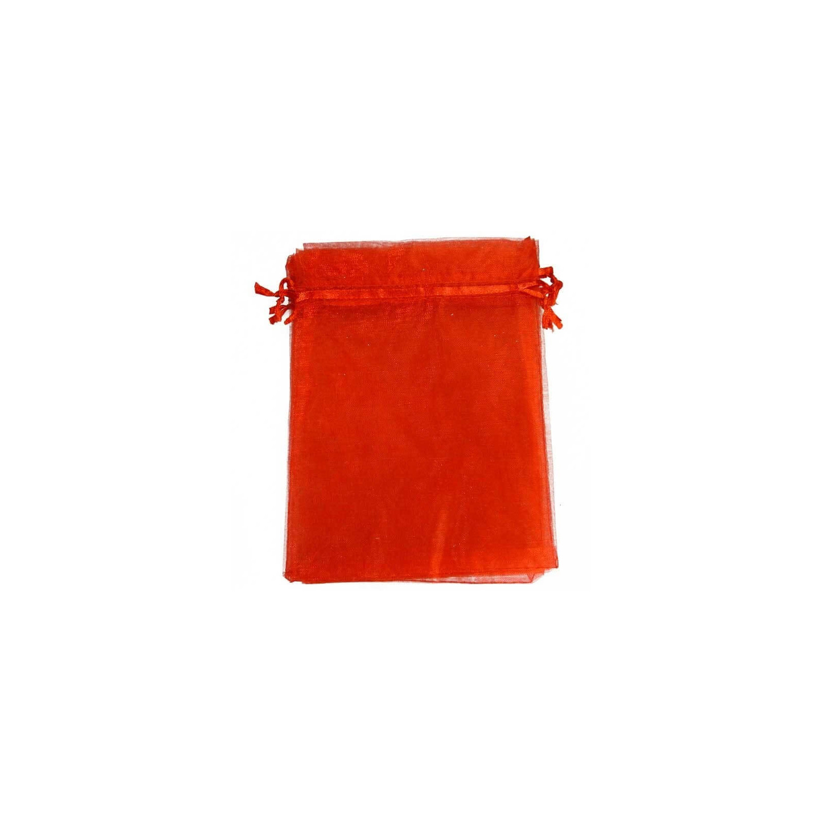 Borsa di organza rossa 9 x 15