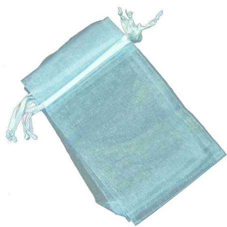 Borsa In Organza Celeste 9 X 15