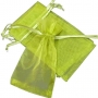Sacchetto in organza verde scuro 13 x 17