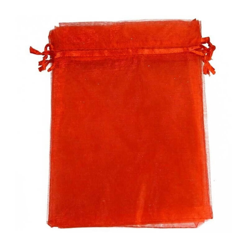 Borsa in organza rossa 7 x 10