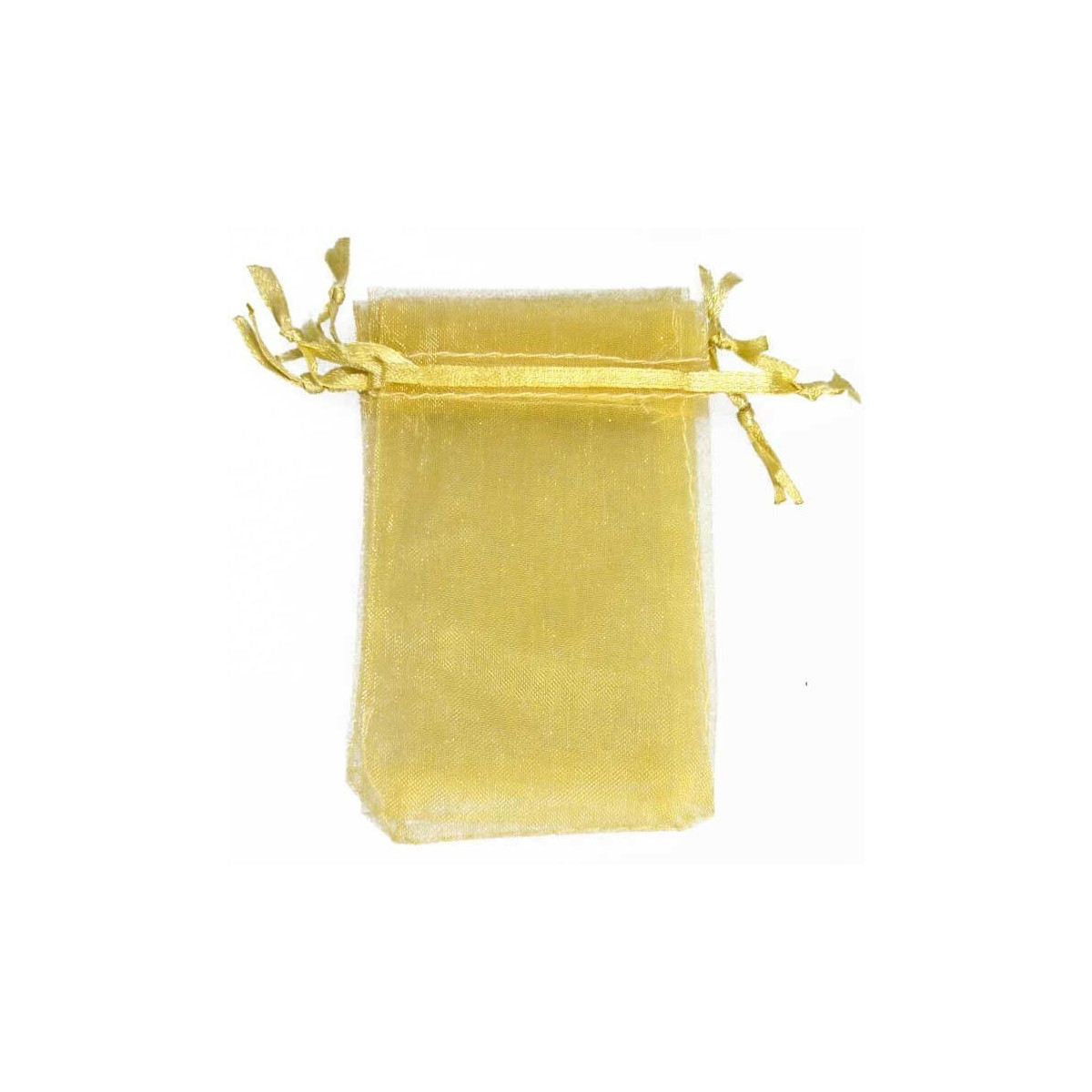 Borsa in organza dorata 7x10