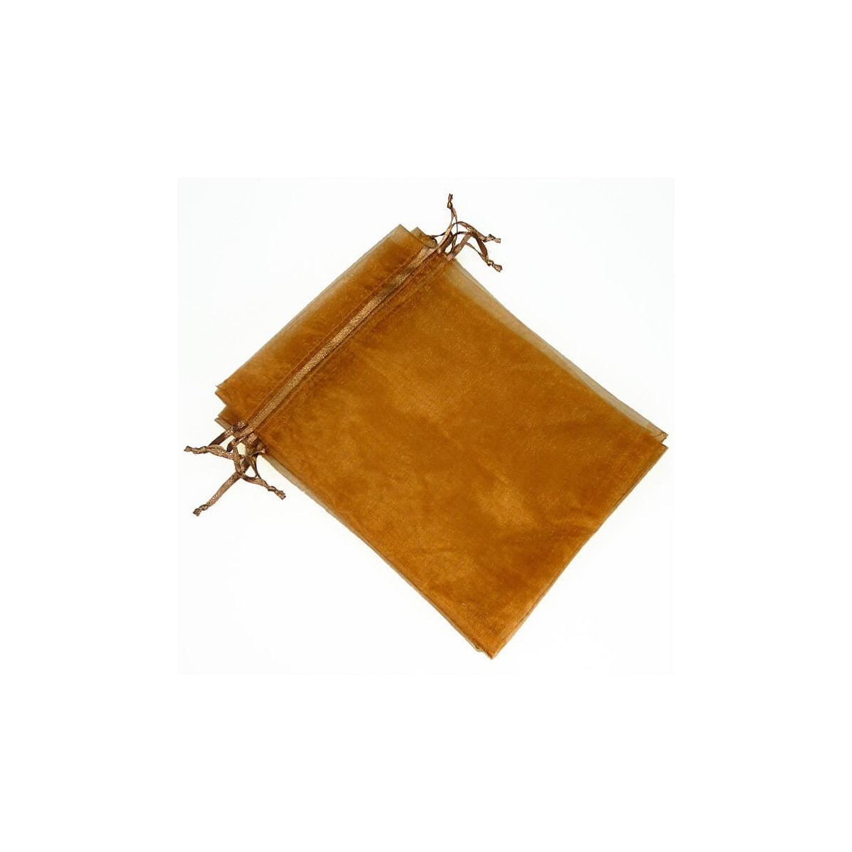 Sacchetto organza marrone 15 x 20