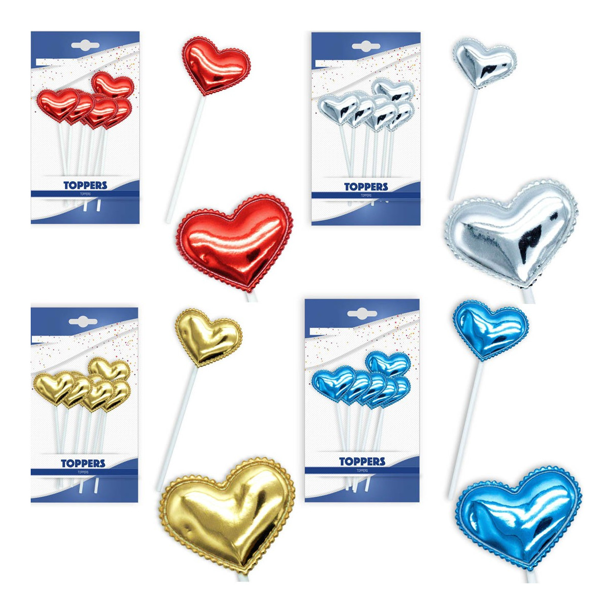 Pack toppers cuore