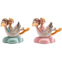 Figura di Cicogna con Bambino Ricordo Speciale per Battesimo o Nascita