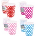 Confezione tazze monouso a pois
