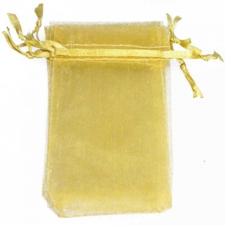 10 x 13 sacchetti di organza d oro