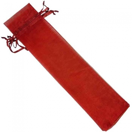 Sacchetto organza 30x7 cm marrone