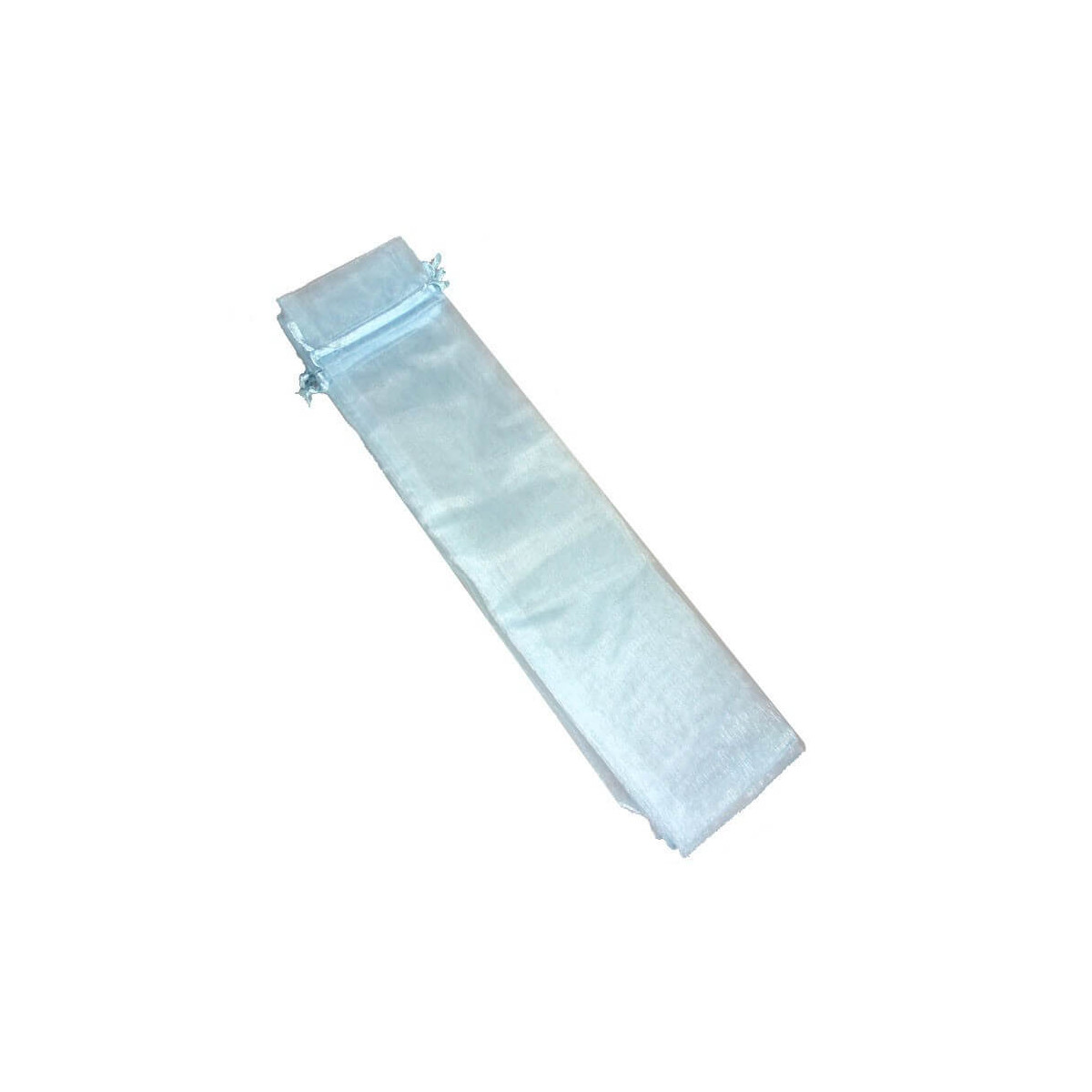 Borsa in organza 30x7 cm celeste