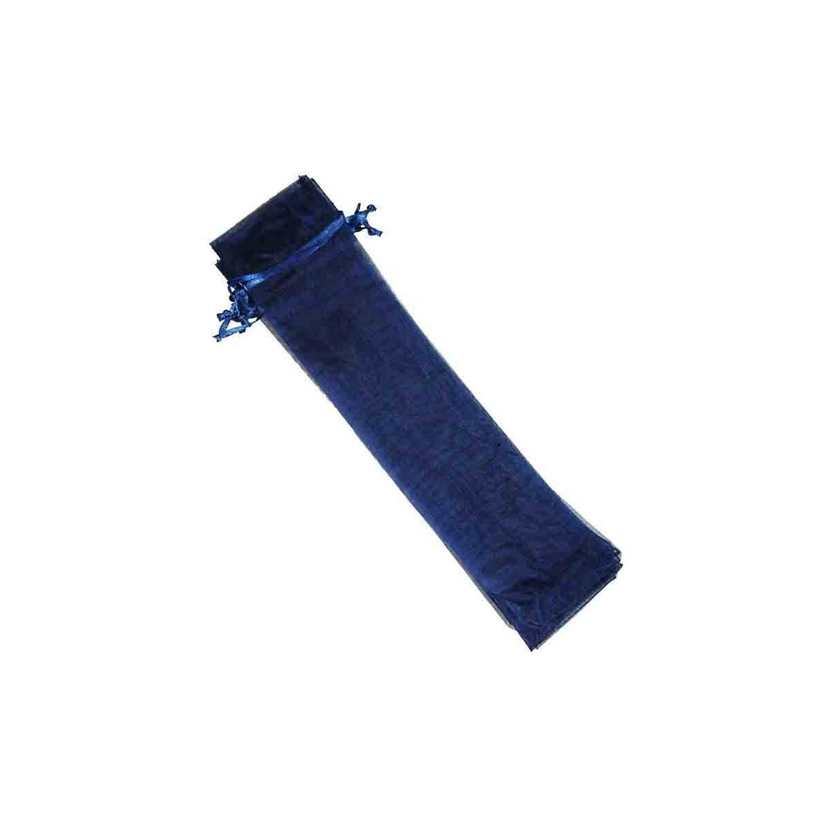 Borsa in organza 30x7 cm blu navy
