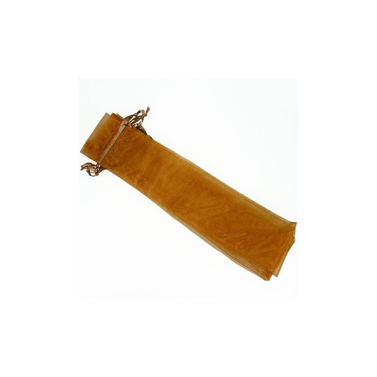 Borsa in organza 30x7 cm marrone