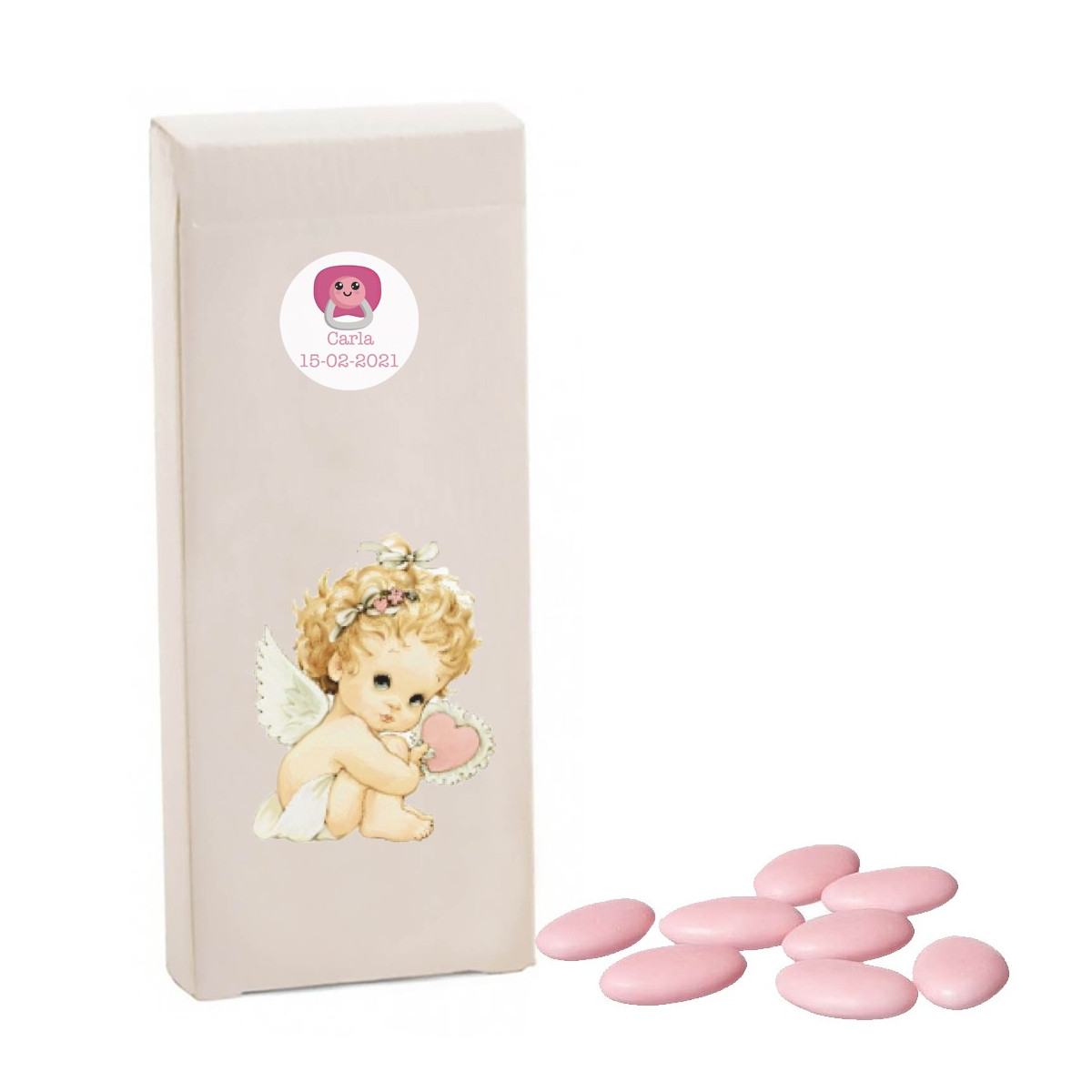 Scatola di caramelle per battesimo