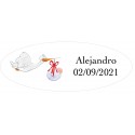 Adesivi battesimo personalizzati