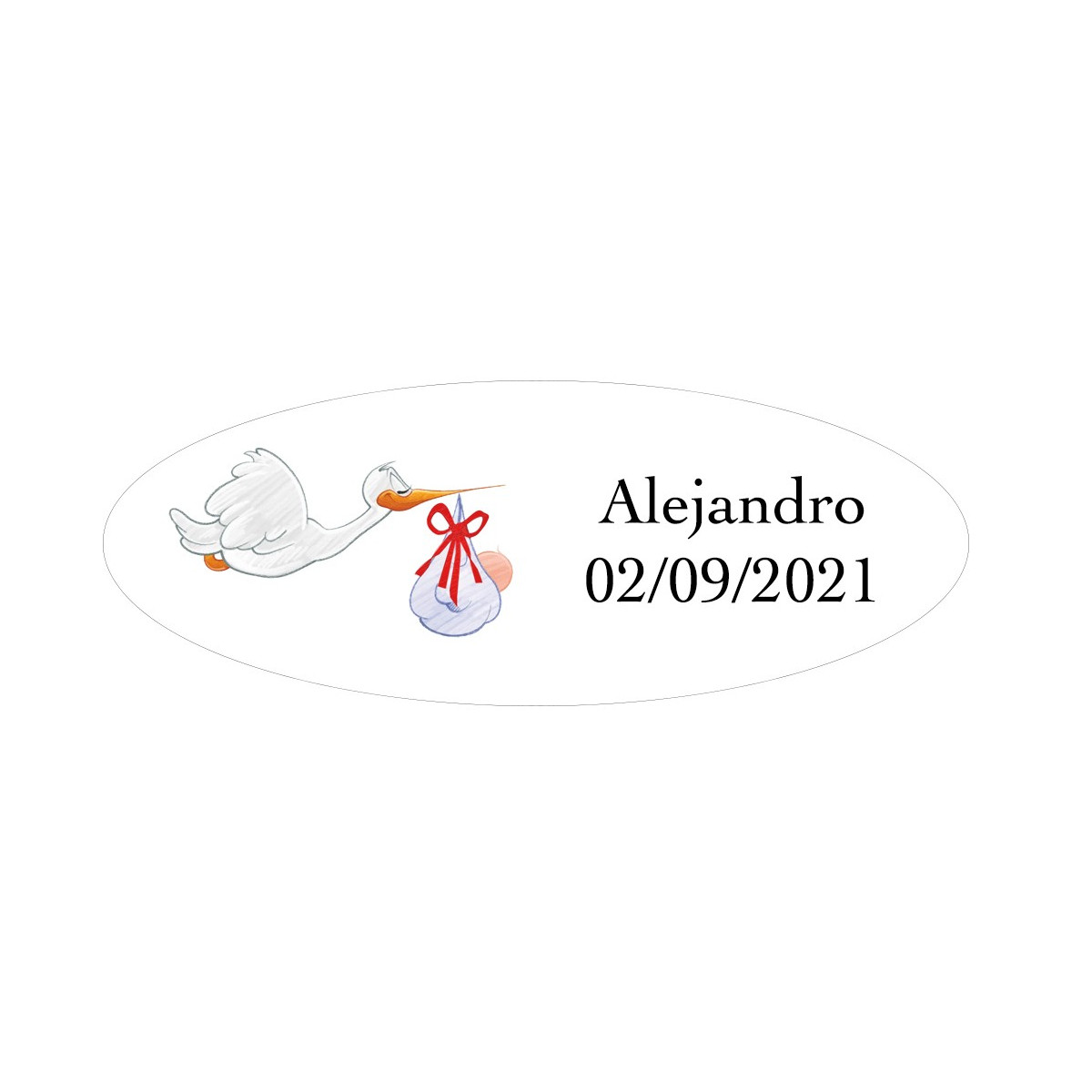 Adesivi battesimo personalizzati