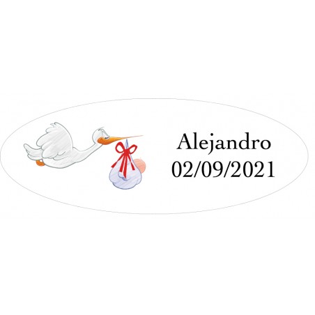 Adesivi battesimo personalizzati