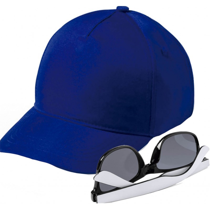 Cappellino Blu Scuro Con Occhiali