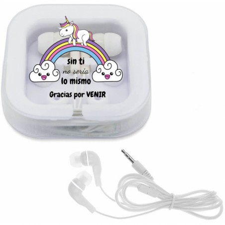 Cuffia in scatola con pennello unicorno specchio con borsa