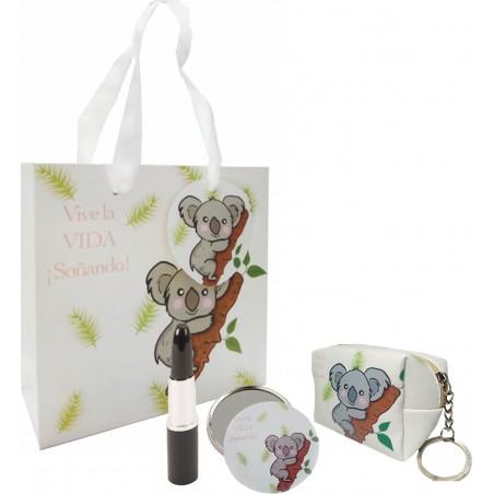 Regalo koala borsa specchio penna e borsa