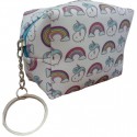 Custodia con stampa unicorno con penna specchio e borsa