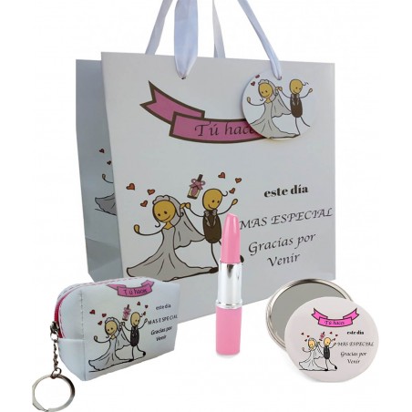 Speciale set da matrimonio penna specchio e borsa in borsa