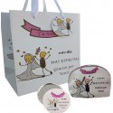 Set regalo di nozze con specchio borsa e borsa