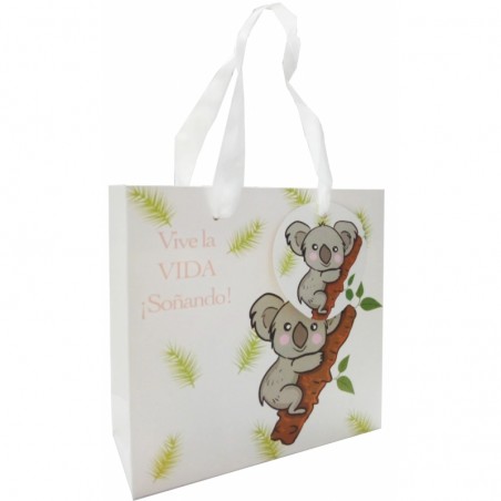 Regalo con disegno koala borsa specchio e borsa