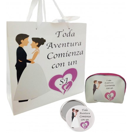 Regalo Di Nozze Speciale Per Ragazze, Specchio, Borsa In...