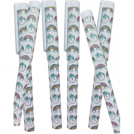 Set regalo in borsa stampata unicorno con penna specchio e portamonete