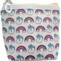 Set regalo in borsa stampata unicorno con penna specchio e portamonete