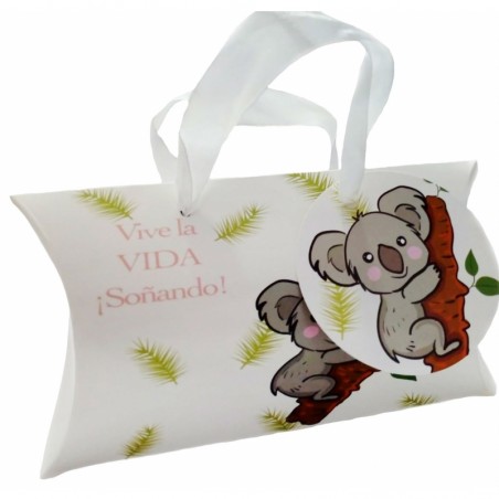 Specchio con frase in scatola koala personalizzato