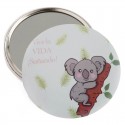 Specchio con frase in scatola koala personalizzato