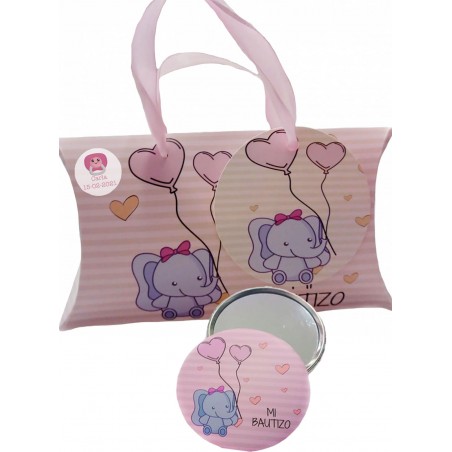 Regalo di battesimo bimba specchio con scatola personalizzata
