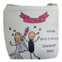 Set regalo di nozze borsa specchio e borsa personalizzata