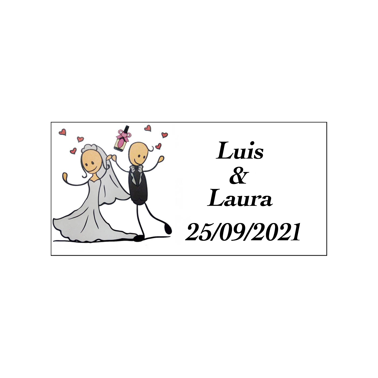 Adesivo personalizzato per matrimonio che realizzi in questo giorno