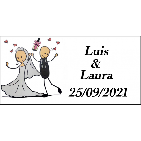 Adesivo personalizzato per matrimonio che realizzi in questo giorno