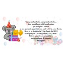 Invito koala personalizzato per il compleanno