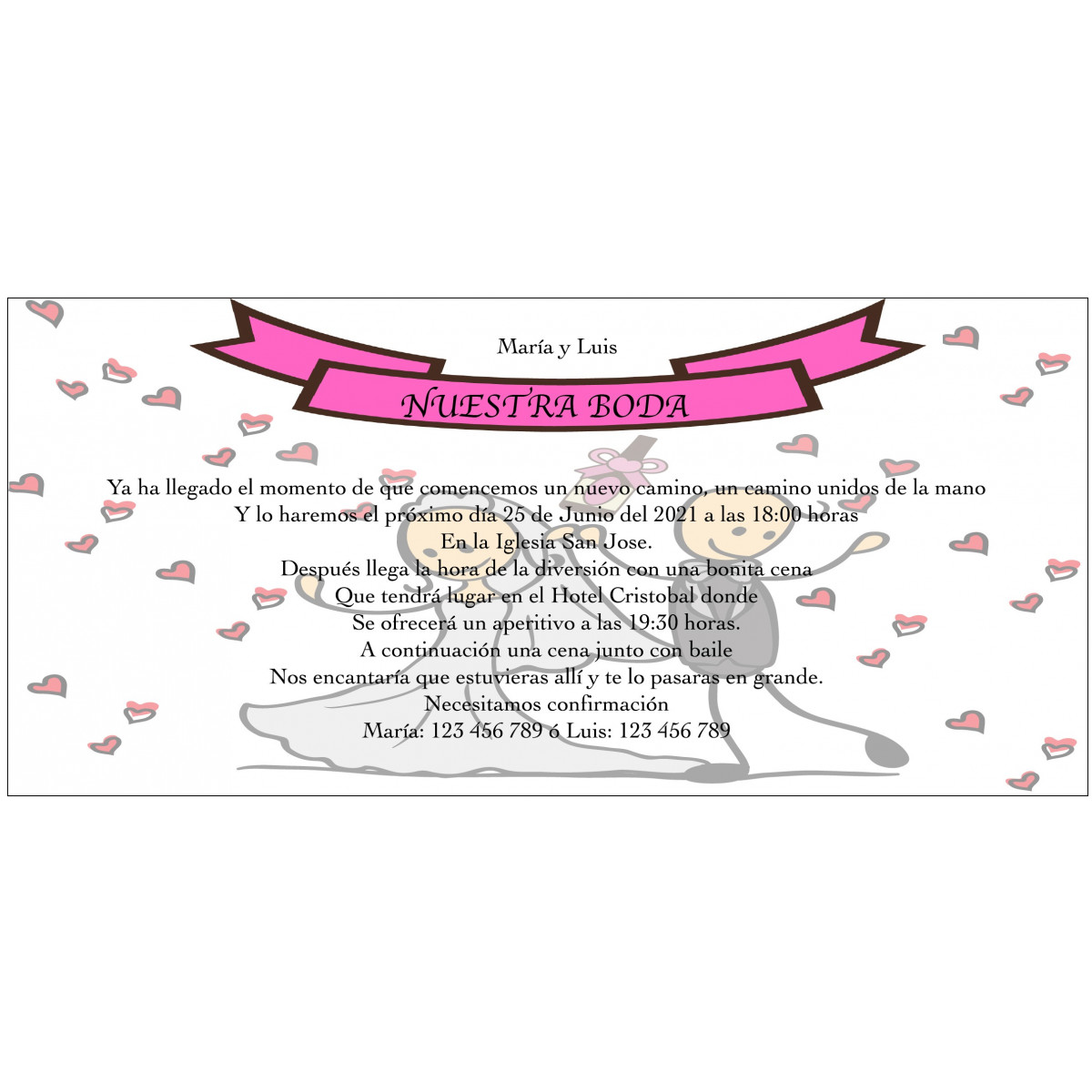 Invito di matrimonio tu fai questo giorno personalizzato