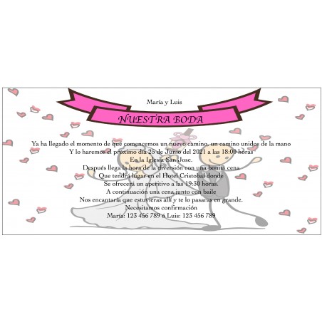 Invito di matrimonio tu fai questo giorno personalizzato