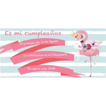Invito flamenco personalizzato per compleanno