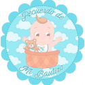 Adesivo battesimo bambino