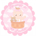 Adesivo battesimo bambina