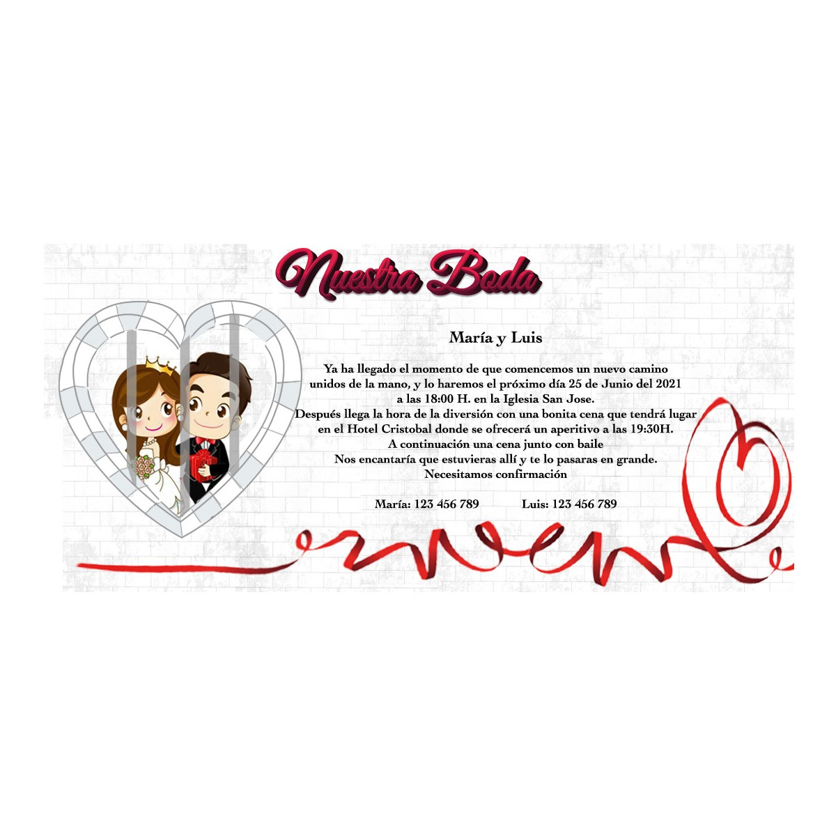 Inviti per matrimonio personalizzati e a buon mercato