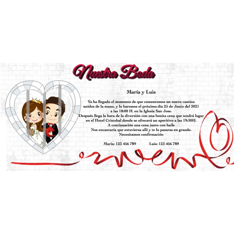 Inviti per matrimonio personalizzati e a buon mercato