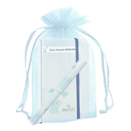 Quaderno Per Battesimo Personalizzato Con Penna Coordinata