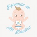 Adesivo battesimo bambino