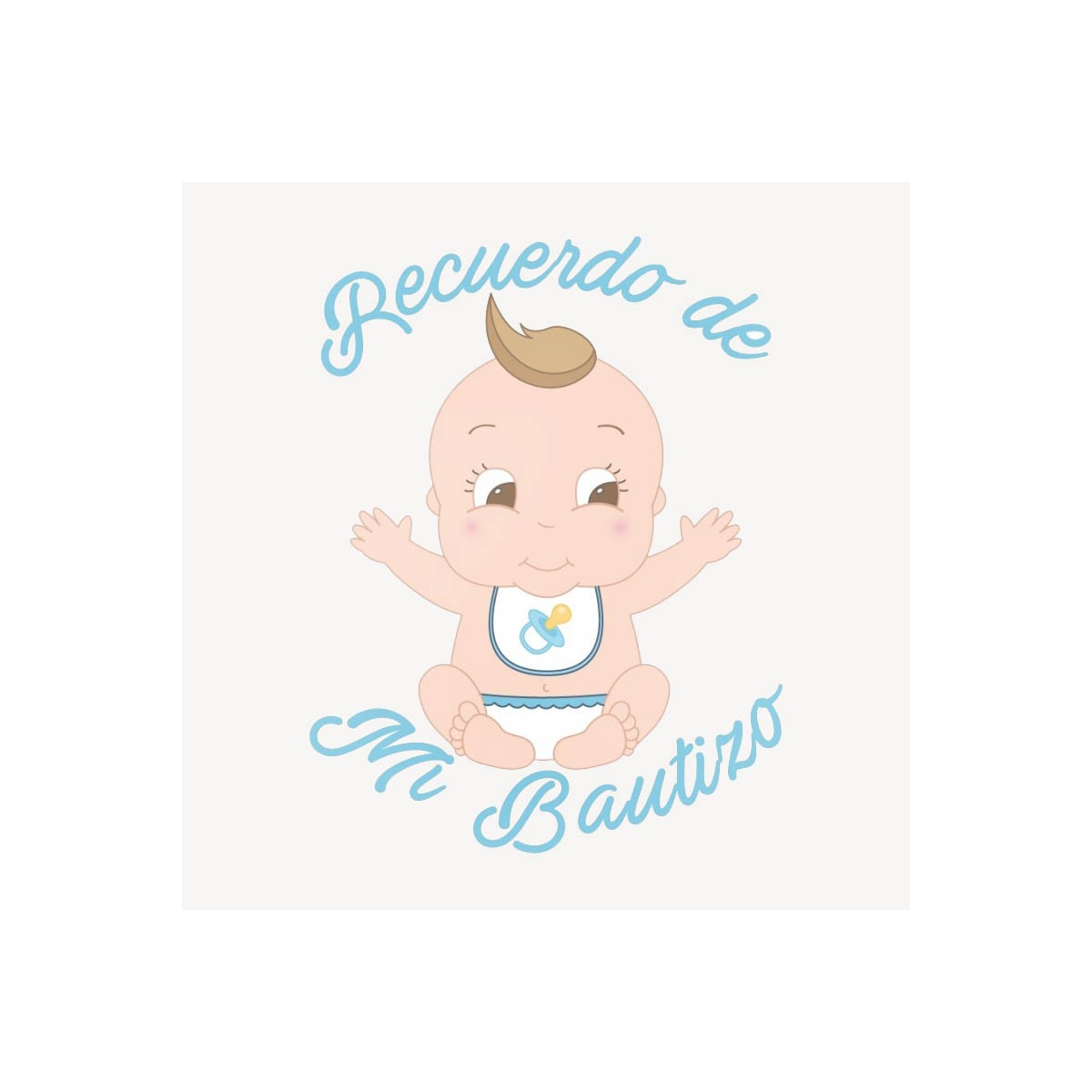 Adesivo battesimo bambino