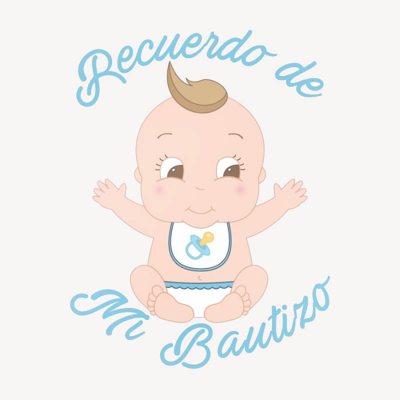 Adesivo battesimo bambino
