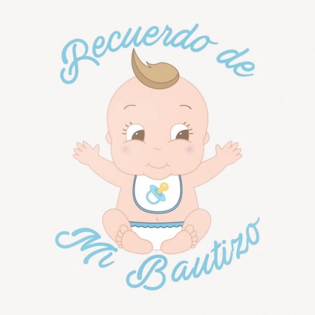 Adesivo battesimo bambino